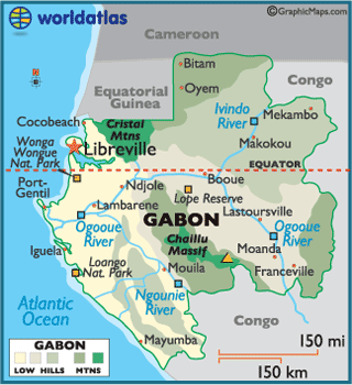 gabon carte